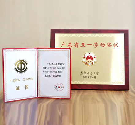 热烈祝贺三环知识产权服务团队荣获2021年广东省五一劳动奖状